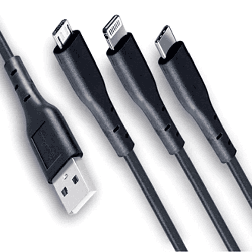 USB A to 3 in 1 data cable USB A to 3 in 1 data cable