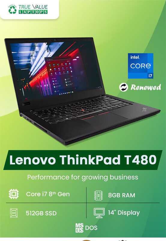 Lenovo Thinkpad T480 Int?L Intel Core I7 8Th Generation - 8 GB Ram & 512 GB SSD, 14 Inches Notebook Laptop (R?Furbished), With Windows 10 Pro Lenovo Thinkpad T480 Int?L Intel Core I7 8Th Generation - 8 GB Ram & 512 GB SSD, 14 Inches Notebook Laptop (R?Furbished), With Windows 10 Pro